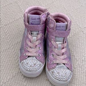 Skechers twinkle toe high tops